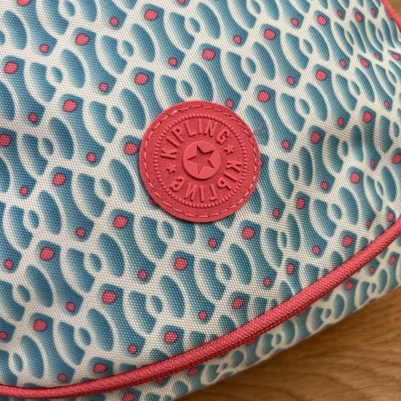 Kipling Kichirou Dreamy‎ Geo Inuslated Lunch Bag with Monkey Keychain NEW - Picture 10 of 16